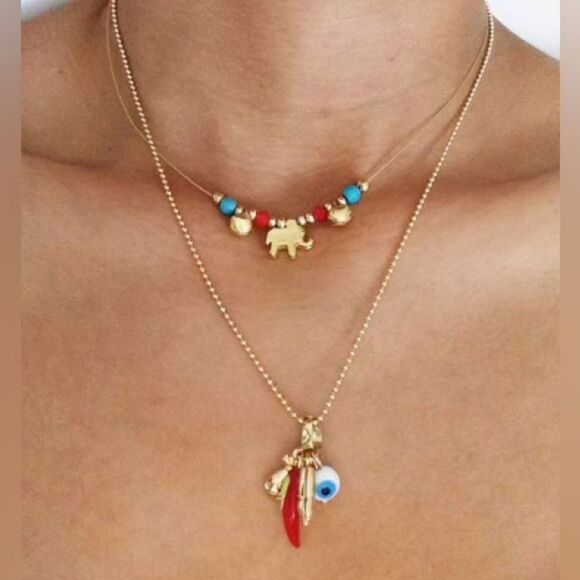 evil eye necklace A676 - Picture 1 of 4